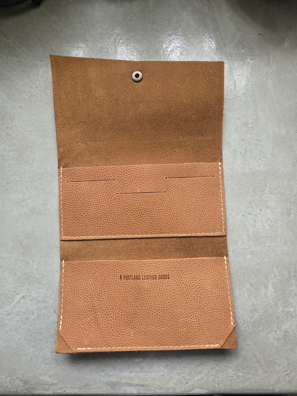Portland Leather Tan Ranchers Wallet - Picture 2 of 3